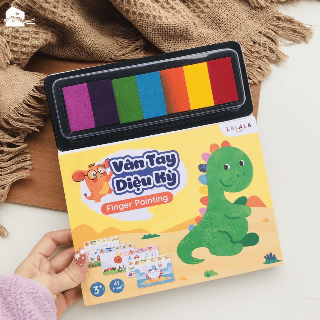  Tranh tô màu vân tay Finger painting Lalala baby tranh tô màu cho bé tranh tô màu kích thích khả năng sáng tạo 