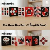  Bộ 6 thẻ dán tường KÍCH THÍCH THỊ GIÁC cho bé sơ sinh Lalala Baby giúp bé phát triển toàn diện (Bán lẻ) 