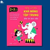  Sách cho bé - Combo 6 cuốn Rèn Luyện Khả Năng Tập Trung - Sách tương tác - Dành cho trẻ 2-5 tuổi 
