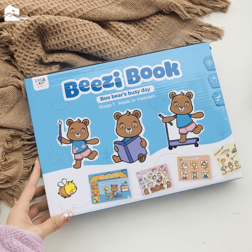  Sách bóc dán busy book Lalala baby đồ chơi giấy nhiều chủ đề song ngữ Anh Việt đồ chơi cho bé 