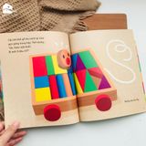  Sách tranh Ehon Nhật Bản Cậu bé khối gỗ 