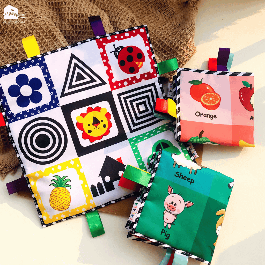  Tranh vải kích thích thị giác cho bé sơ sinh, phát triển não bộ. Chính hãng Lalala baby 