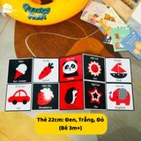  Sách - Tranh kích thích thị giác cho trẻ sơ sinh (Bộ 3 thẻ) 