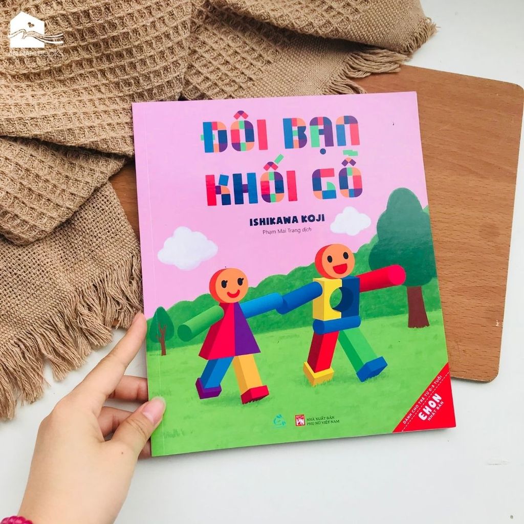  Sách Ehon Nhật Bản - Đôi bạn khối gỗ 