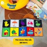  Sách - Tranh kích thích thị giác cho trẻ sơ sinh (Bộ 3 thẻ) 