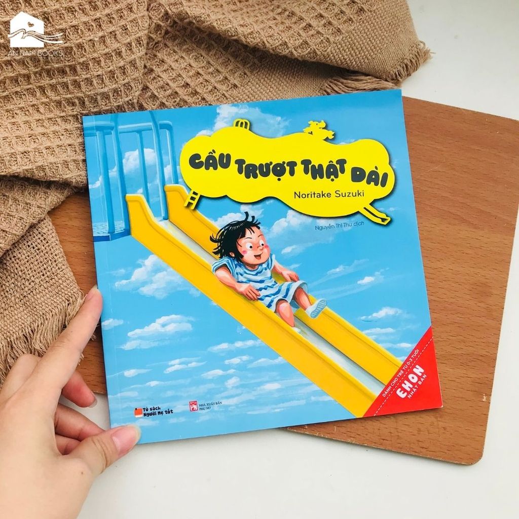 Sách Ehon - Nhật Bản Cầu trượt thật dài 