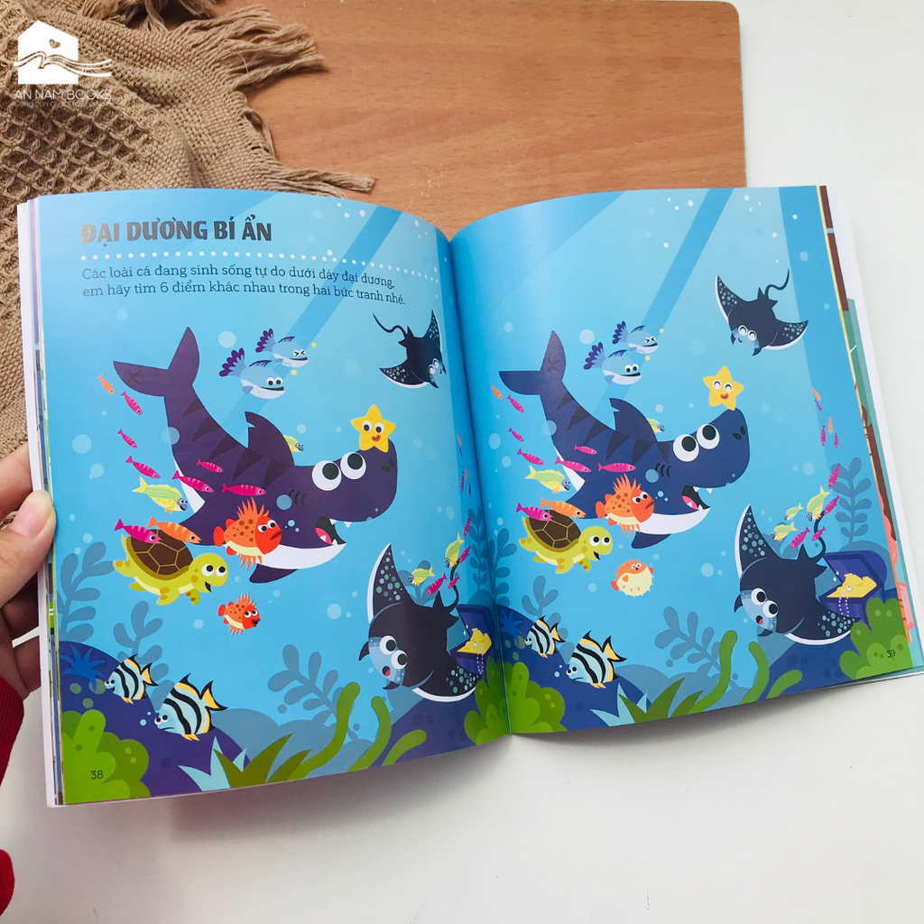  Sách cho bé - Combo 6 cuốn Rèn Luyện Khả Năng Tập Trung - Sách tương tác - Dành cho trẻ 2-5 tuổi 