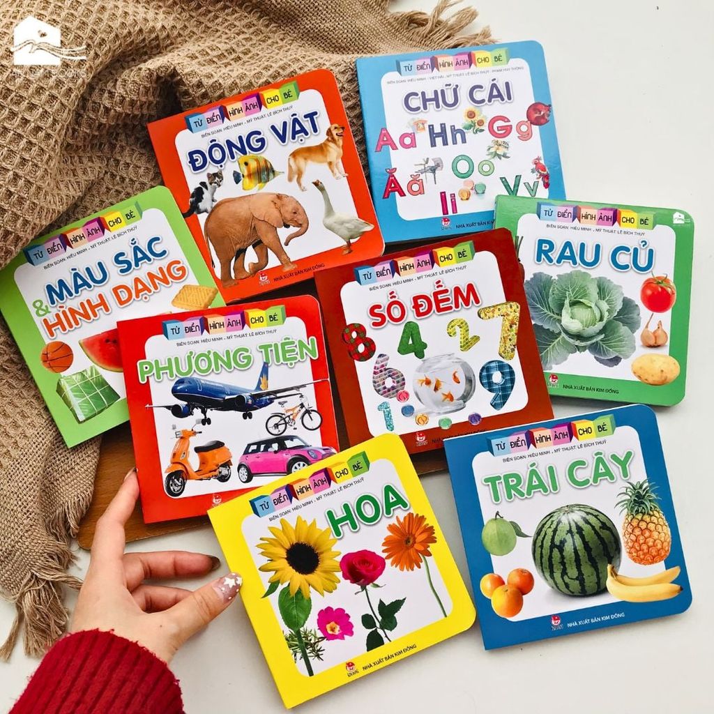  Sách bìa cứng cho bé 0-6 tuổi - Từ điển hình ảnh cho bé combo 8 cuốn 