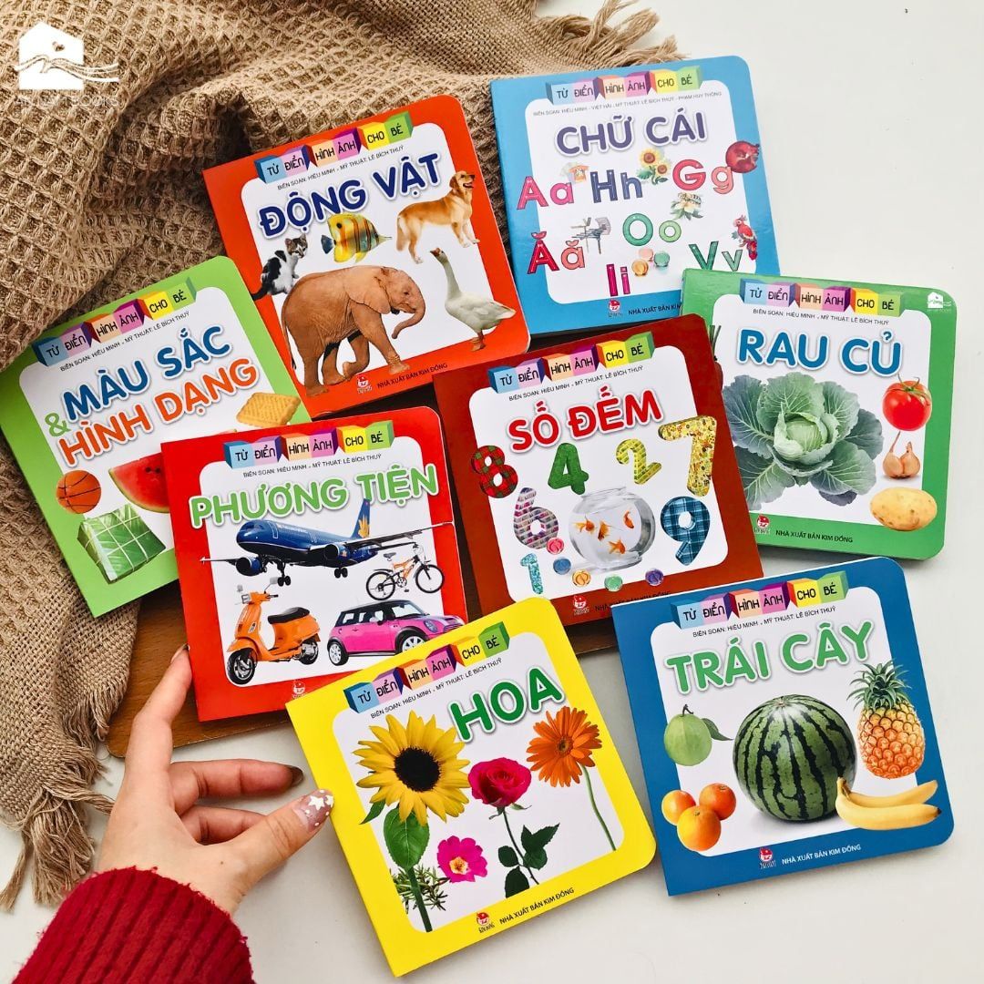  Sách bìa cứng cho bé 0-6 tuổi - Từ điển hình ảnh cho bé combo 8 cuốn 