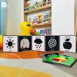 Sách - Tranh kích thích thị giác cho trẻ sơ sinh (Bộ 3 thẻ) 
