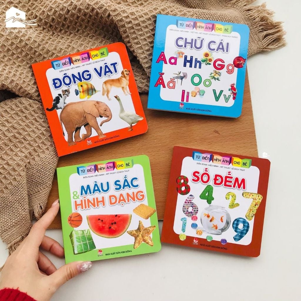  Sách bìa cứng cho bé 0-6 tuổi - Từ điển hình ảnh cho bé combo 