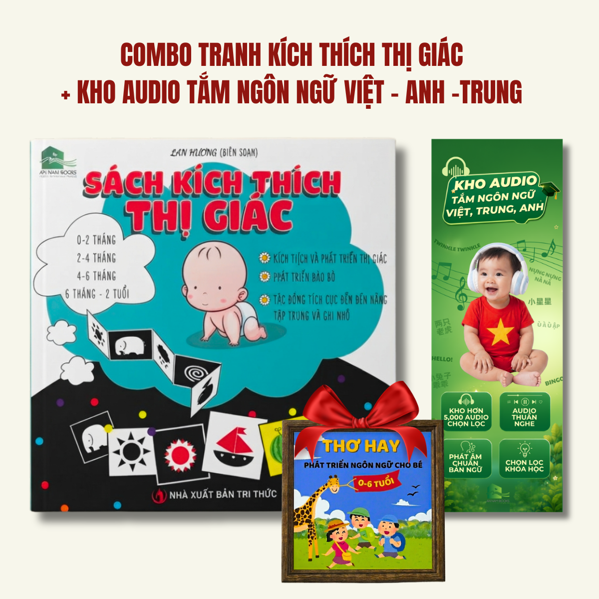  Combo Tranh Kích thích thị giác và Kho audio tắm ngôn ngữ 