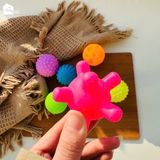  Đồ chơi - Combo túi 6 quả Bóng xúc giác giúp phát triển xúc giác, thị giác, thính giác cho bé 