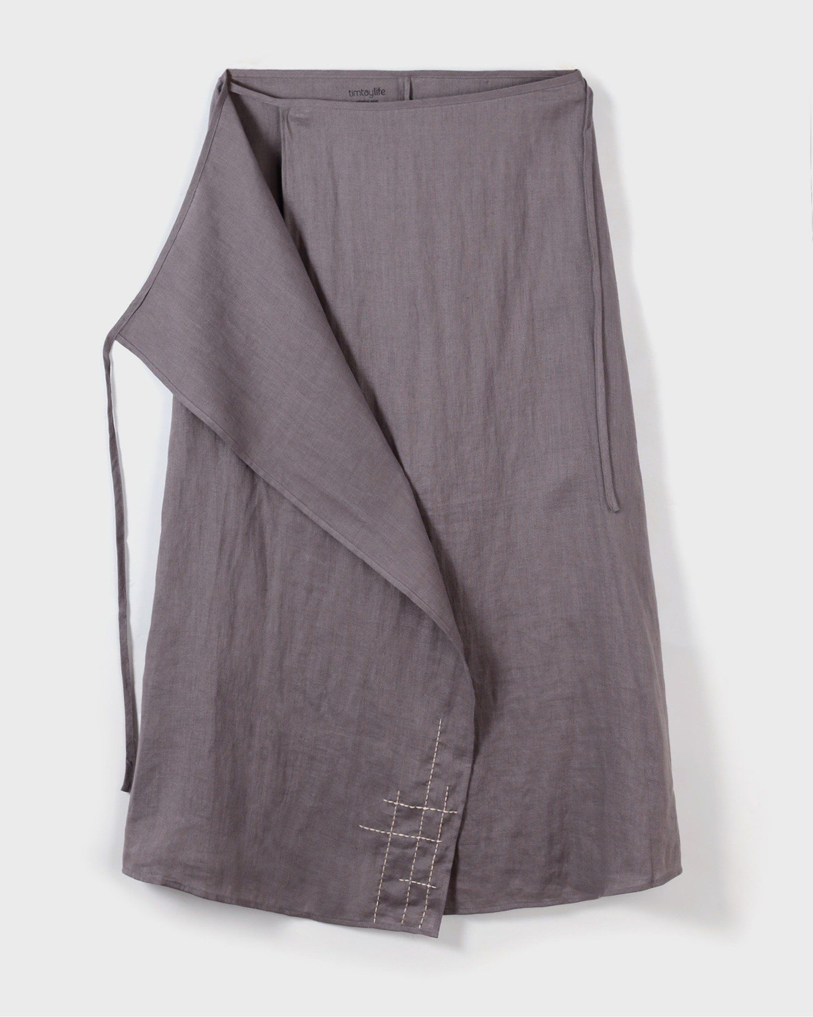 Chân Váy Đắp Linen Thêu Tay Độc Đáo-chính diện mặt trước