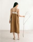  Đầm Linen Xếp Nếp 