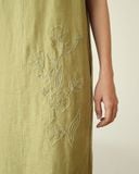  Đầm Linen Lá Chuối 