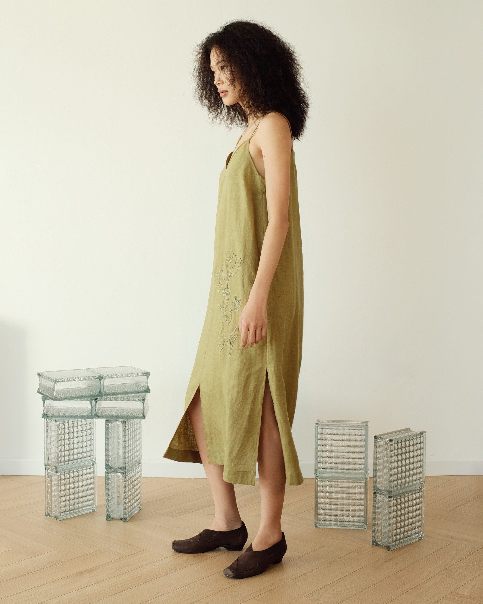 Đầm Linen Lá Chuối main image 1