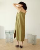  Đầm Linen Lá Chuối 