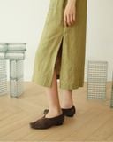  Đầm Linen Lá Chuối 