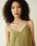  Đầm Linen Lá Chuối 