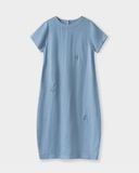  Đầm Linen Côn Trùng tay ngắn 