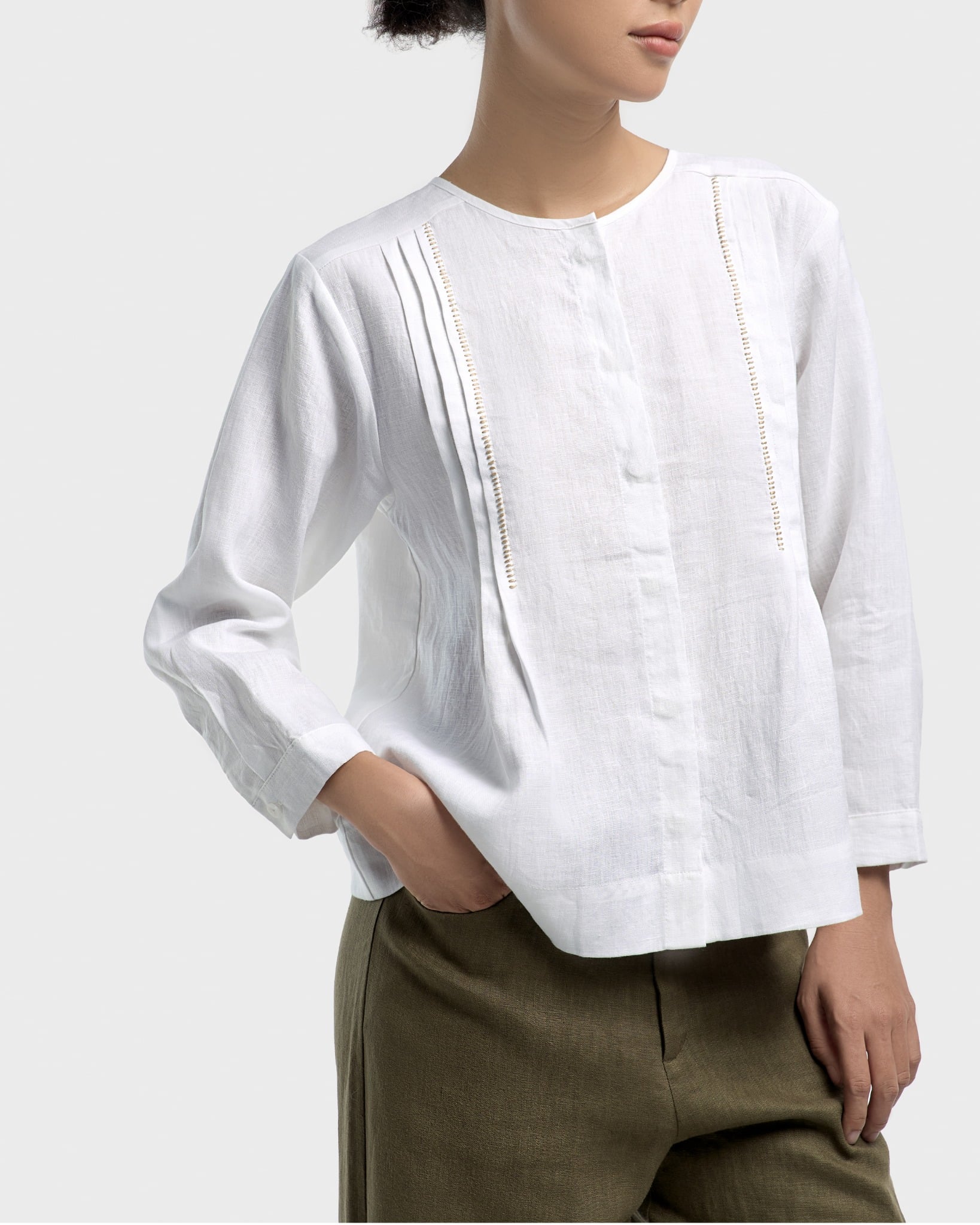  Áo Sơ Mi Linen Dramatic 