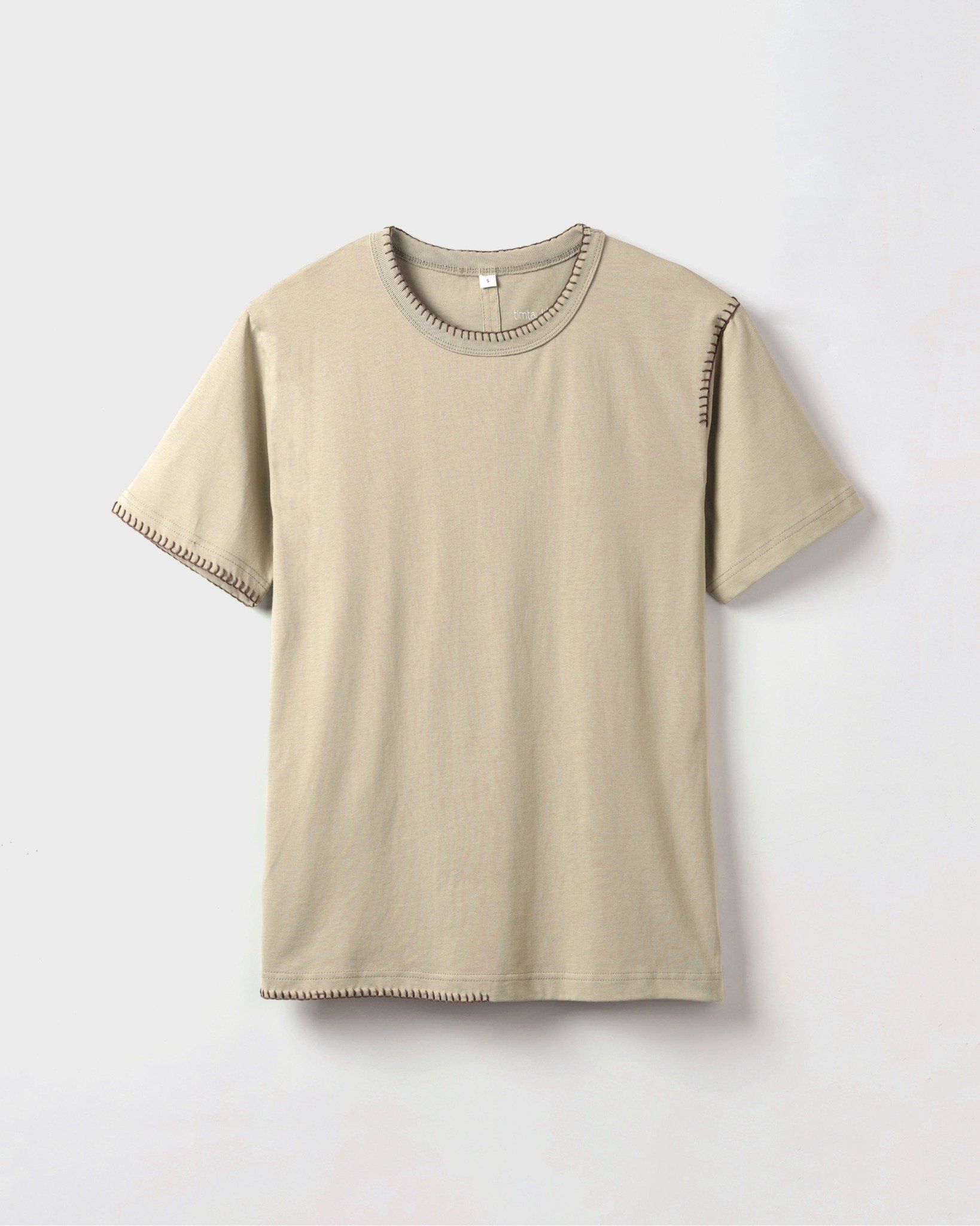 cotton hand embroidered tee-ao thun theu tay-toàn bộ mặt trước