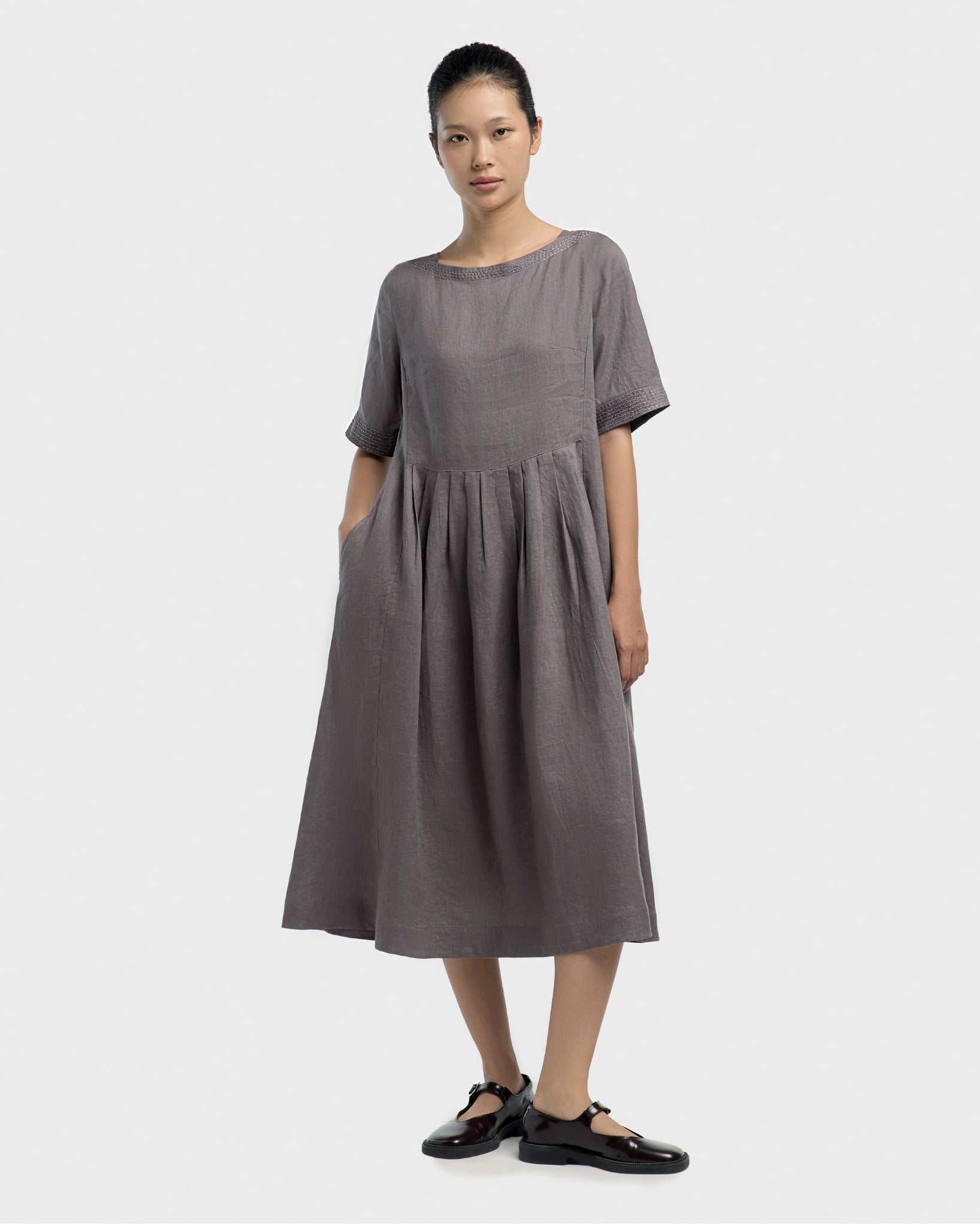  Đầm Linen Nếp Cẩm 