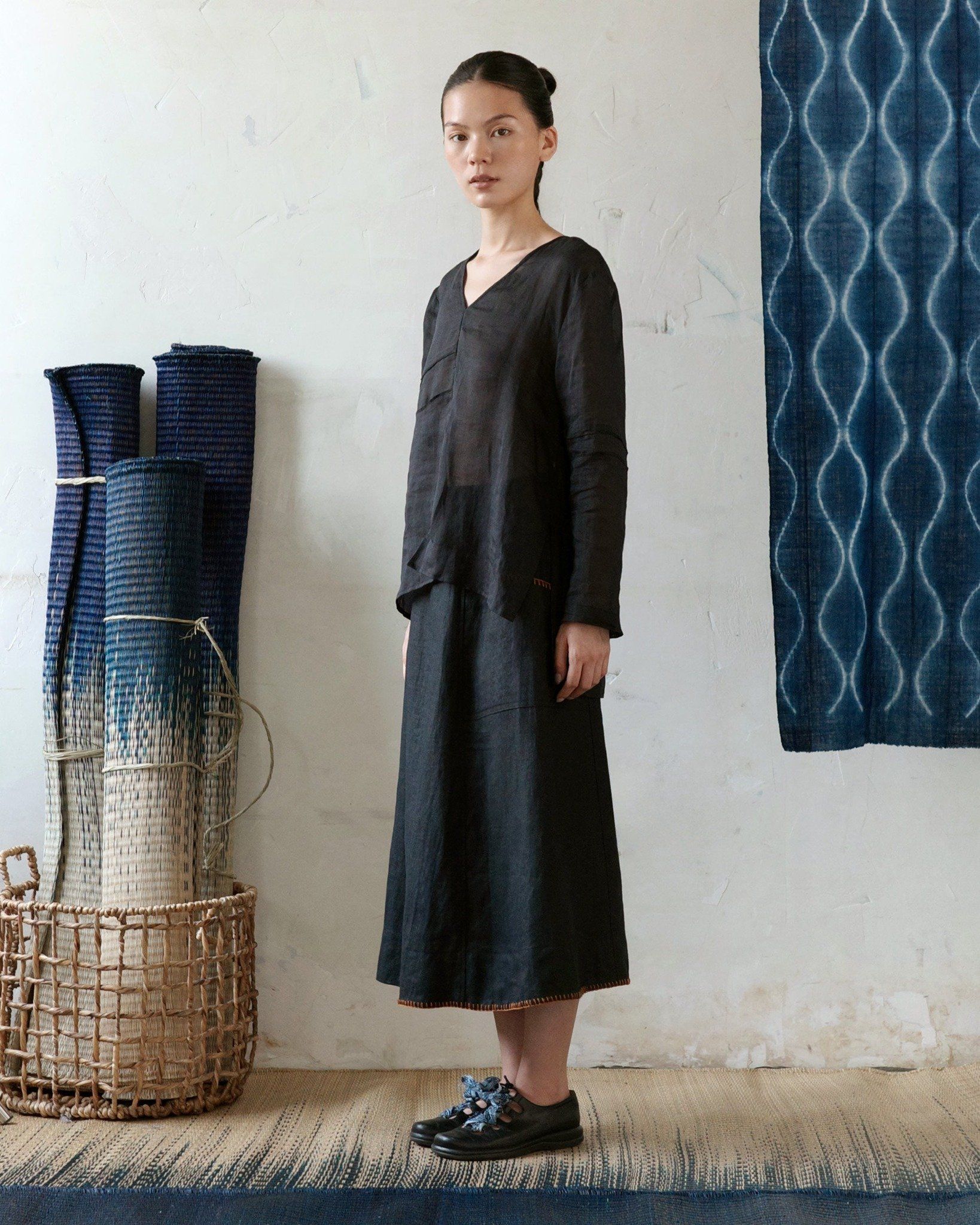 Áo Linen Than