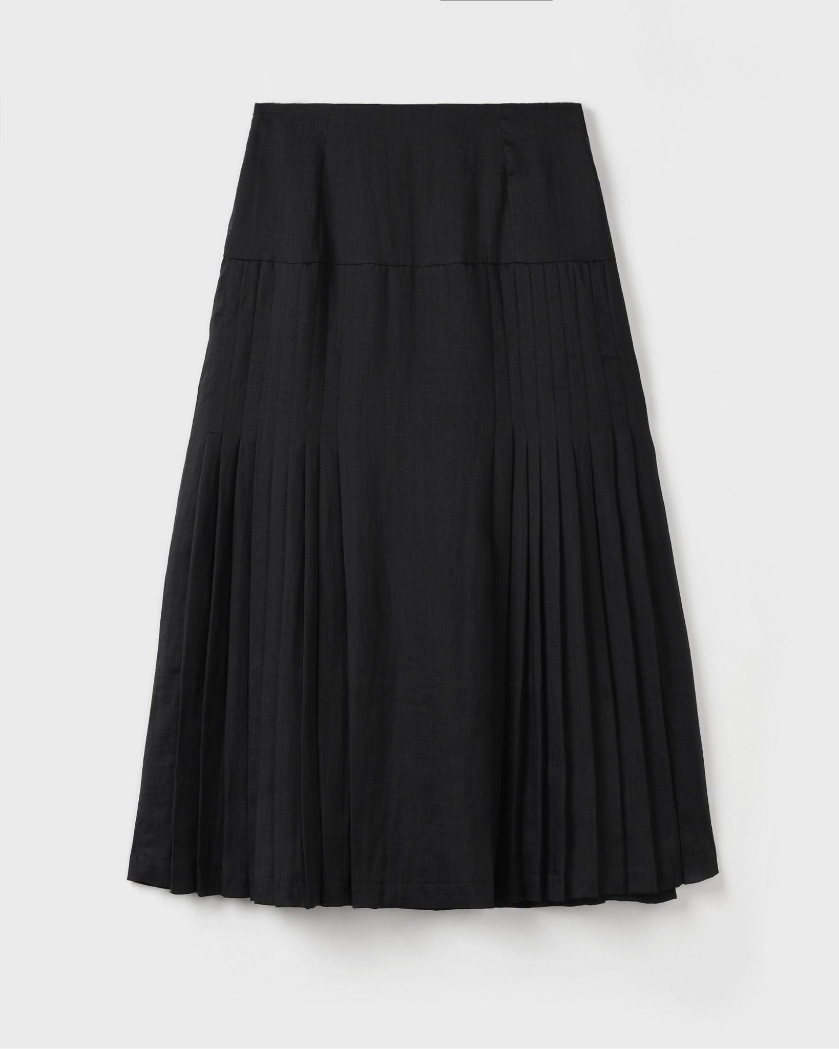 Chân Váy Than Linen Dệt Mỏng Sang Trọng-chính diện mặt trước