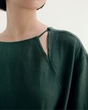  Đầm Linen Mạ Non 