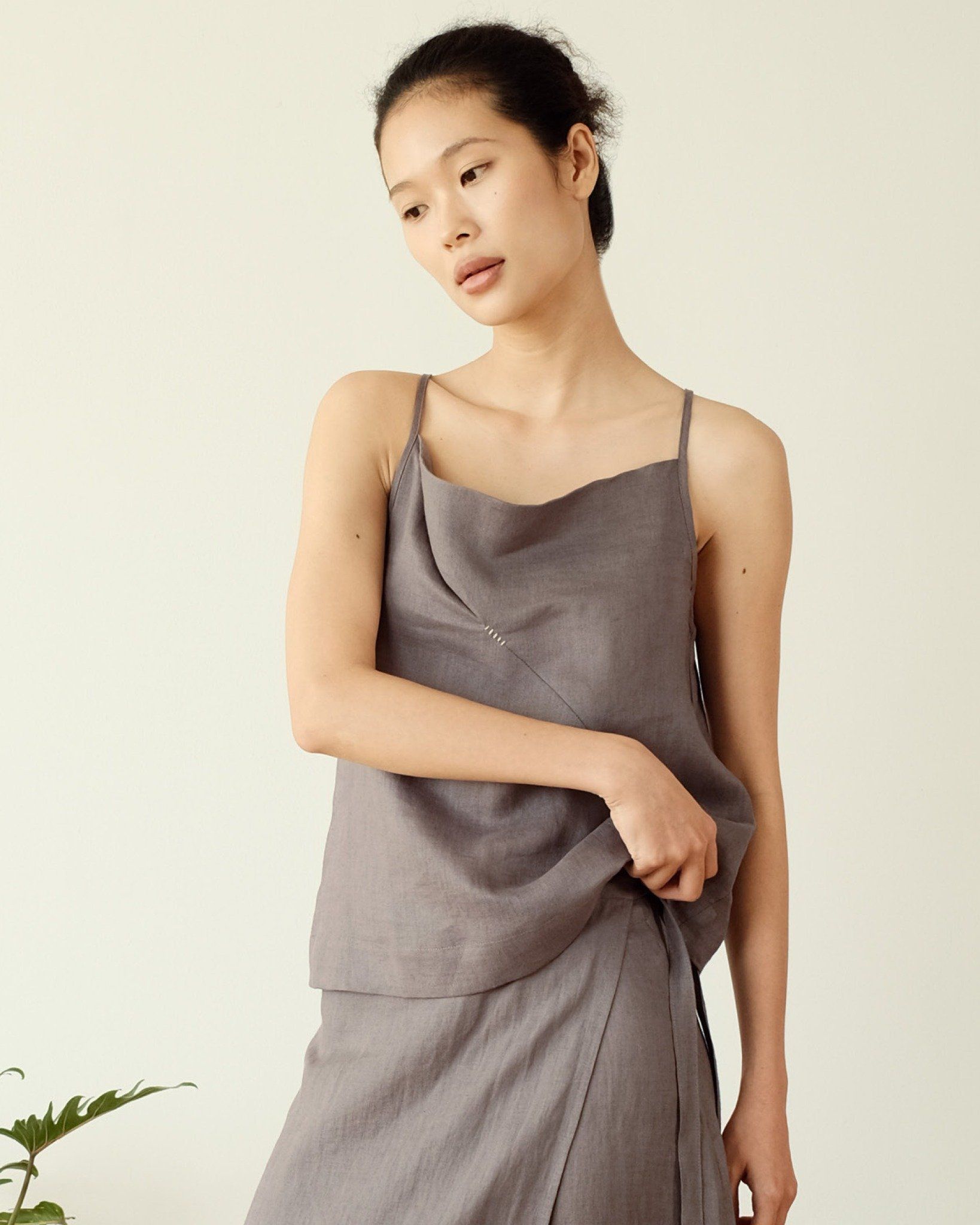 Áo Dây Xếp Nếp Linen main image 1