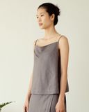  Áo Dây Xếp Nếp Linen 