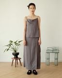  Áo Dây Xếp Nếp Linen 