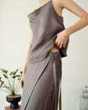  Áo Dây Xếp Nếp Linen 