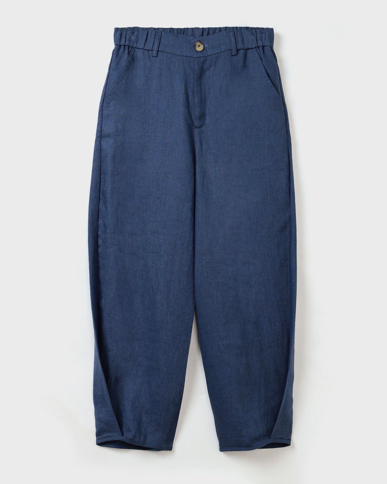 Quần Linen Muối Tiêu Dáng Suông Ống Bí-chính diện mặt trước