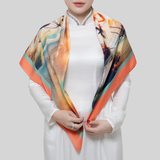  Khăn Choàng Vuông Cao Cấp 1 Lớp 90x90cm 2S01NA90 