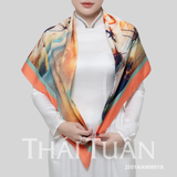  Khăn Choàng Vuông Cao Cấp 1 Lớp 90x90cm 2S01NA90 