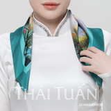  Khăn Choàng Vuông Cao Cấp 1 Lớp 45x45cm 2S16NA45 