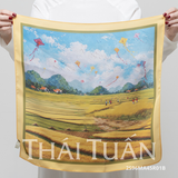  Khăn Choàng Vuông Cao Cấp 1 Lớp 45x45cm 2S96MA45 