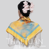  Khăn Choàng Vuông Cao Cấp 1 Lớp 75x75cm 2S97MA75 