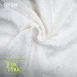  Vải Tơ Tằm Trúc Phúc Cao Cấp Màu Trắng Khổ 1m15x2m5 DYVN02120A 