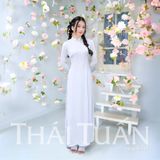  Áo Dài Gấm Lencii May Sẵn 1W304L 