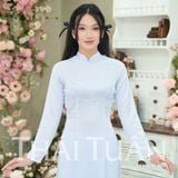  Áo Dài Gấm Lencii May Sẵn 1W305L 