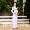  Áo Dài Lencii Trơn May Sẵn Màu Trắng Sữa 1W54A101 