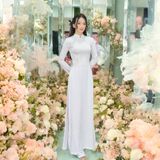  Áo Dài Gấm Lencii May Sẵn 1W996 