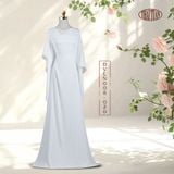  Vải Gấm Hồng Mai Co Giãn Màu Trắng Khổ 1m15 x 2m5 DVLN008020 