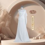  Vải Gấm Phù Điêu Màu Trắng 1m15 x 2m5 DWHN028020 