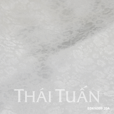  Vải Tơ Tằm Hoa Lá Màu Trắng Sang Trọng 1m15x2m5 EDKN00920A 