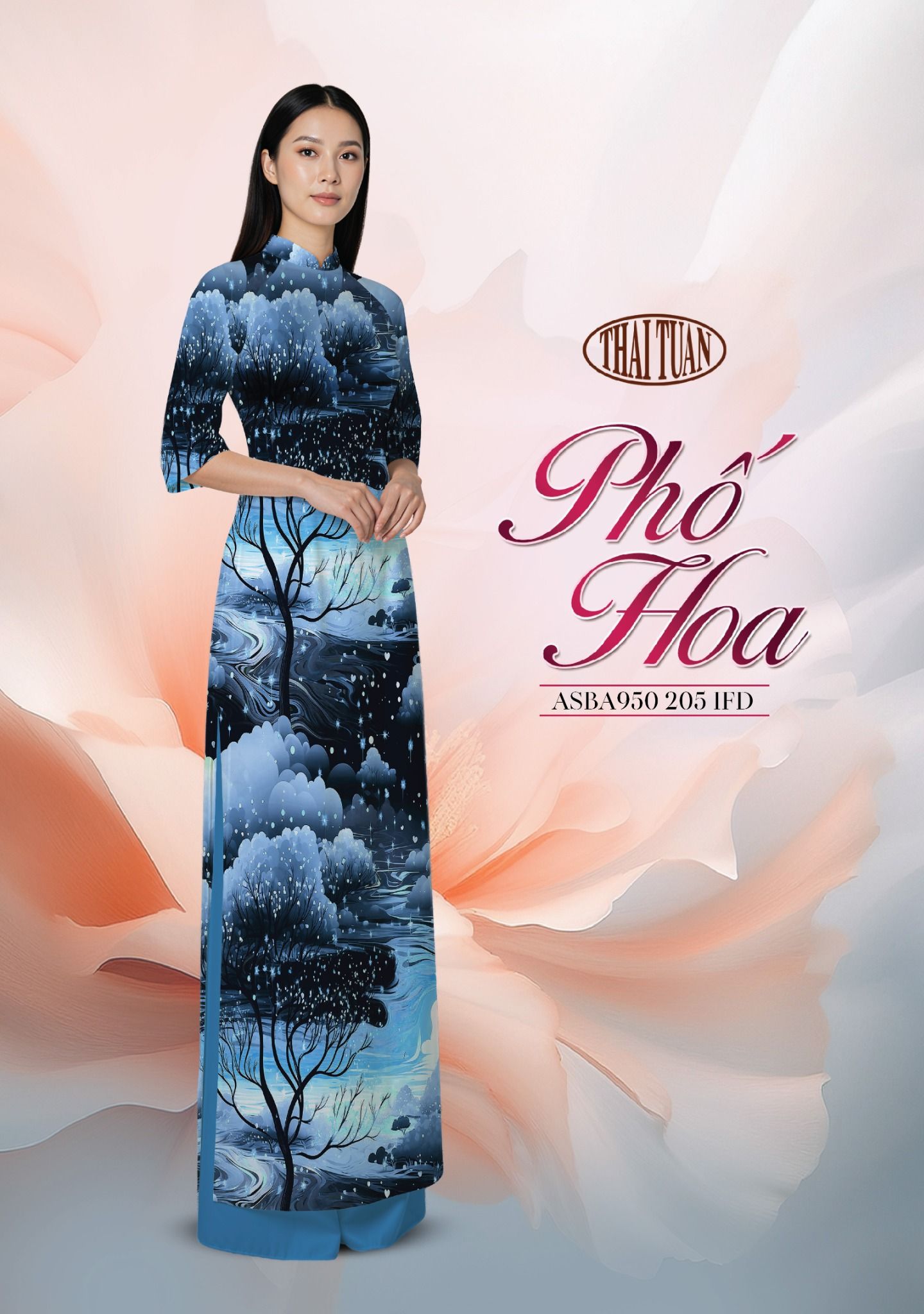  Vải Áo Dài ASBA950 205 IFD | BST Phố Hoa 